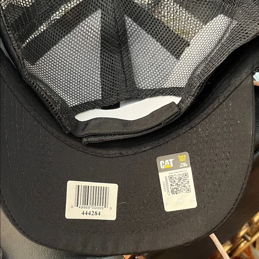 CAT Black Trucker Hat